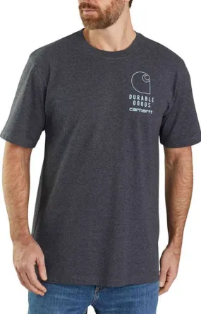 (105178) Loose Fit Heavyweight Short Sleeve Graphic T-Shirt - Carbon Heather