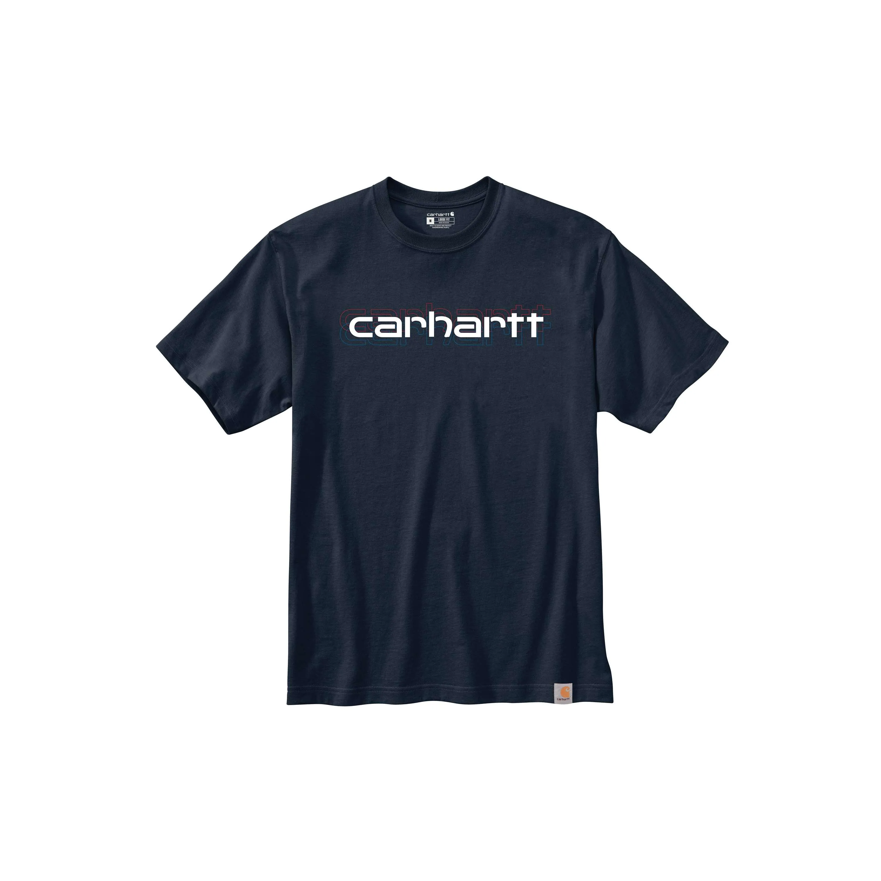 105709 - LOOSE FIT HEAVYWEIGHT SHORT-SLEEVE LOGO GRAPHIC T-SHIRT