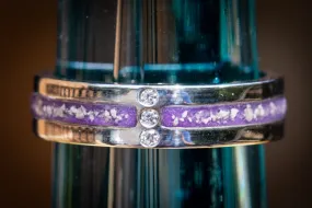 3 Gem Ring with Cremation Ash