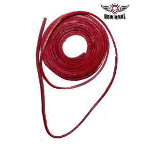 6' Feet Red Leather Laces