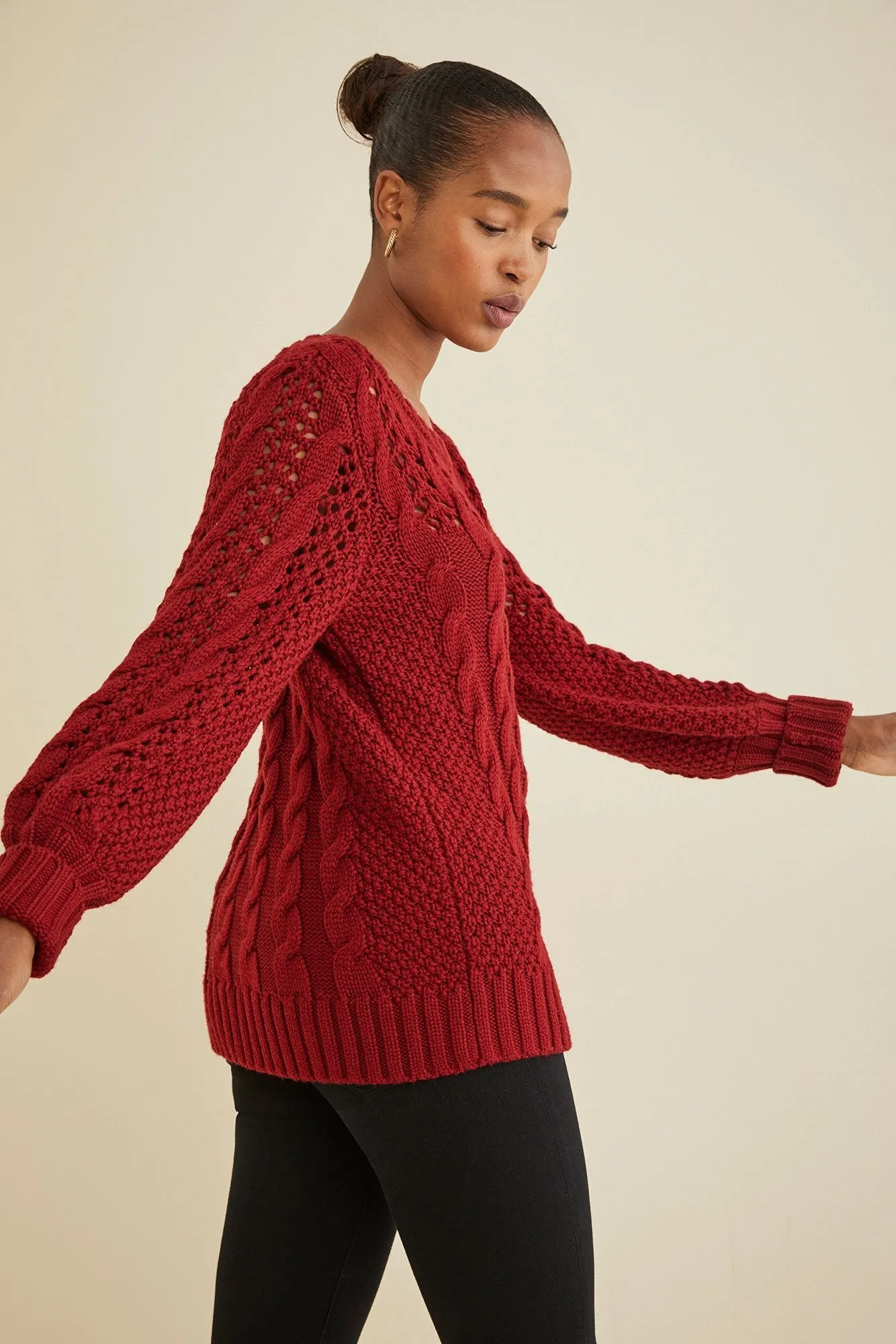 Adalicia Cable Knit Sweater