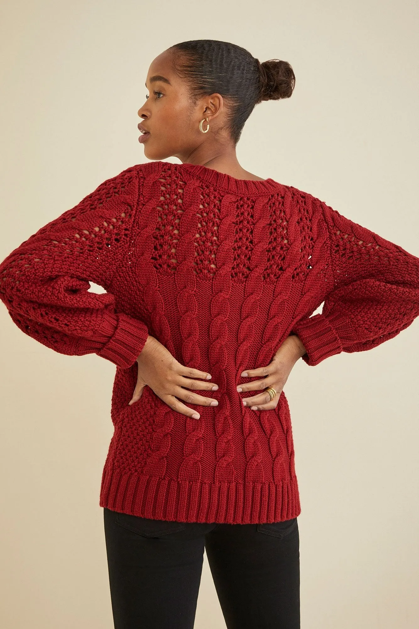 Adalicia Cable Knit Sweater