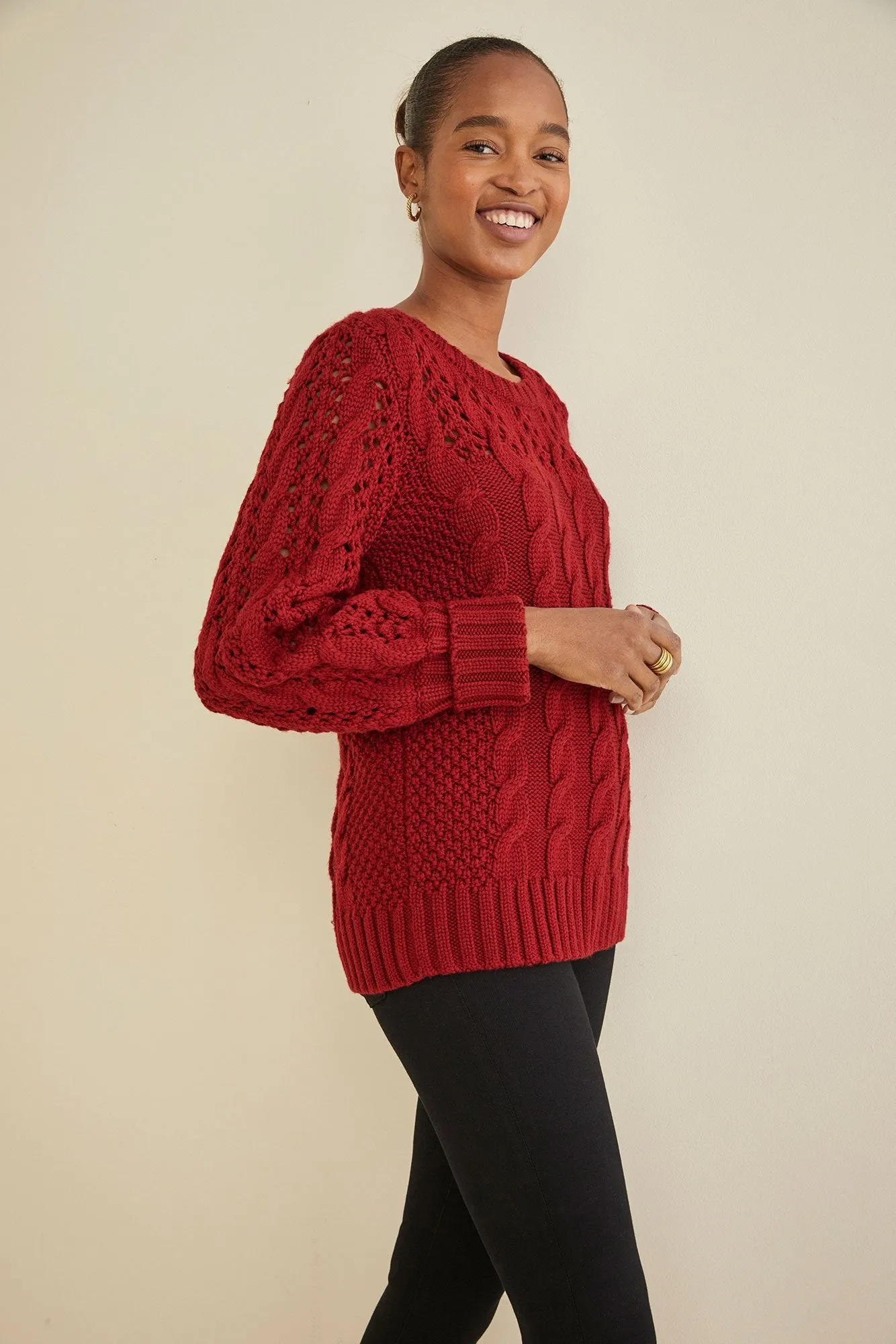 Adalicia Cable Knit Sweater