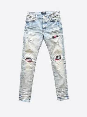 Amiri Plaid MX1 Distressed Jeans