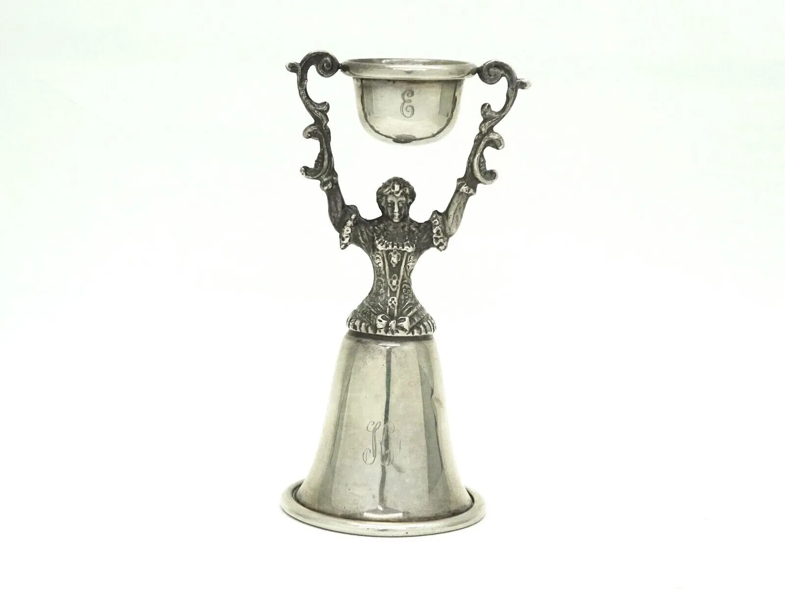 Antique Reed & Barton 1920 Figural Woman Wedding Cup Sterling Silver 40 Grams