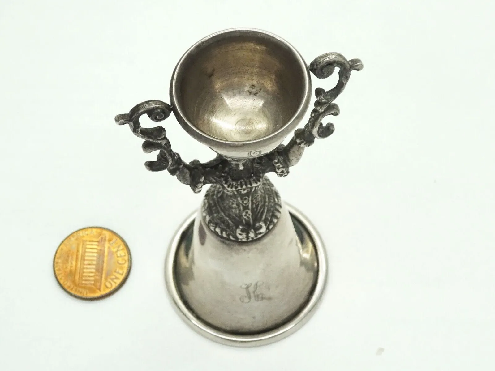 Antique Reed & Barton 1920 Figural Woman Wedding Cup Sterling Silver 40 Grams