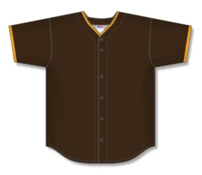 Athletic Knit (AK) Custom ZBA71-SD6055 San Diego Padres Brown Sublimated Baseball Jersey