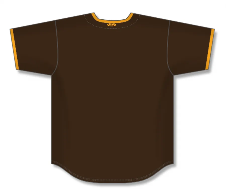 Athletic Knit (AK) Custom ZBA71-SD6055 San Diego Padres Brown Sublimated Baseball Jersey