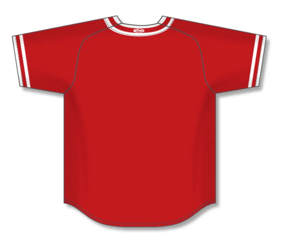 Athletic Knit (AK) Custom ZBA72-CAN6012 Red/White Baseball Jersey