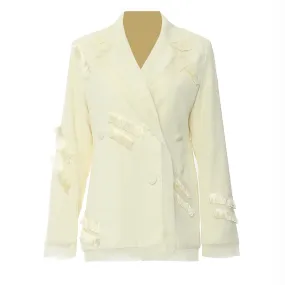 Autumn Fringe Tassel Piece Decoration Blazer