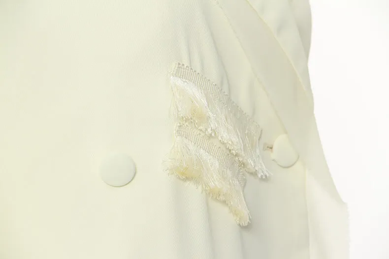 Autumn Fringe Tassel Piece Decoration Blazer
