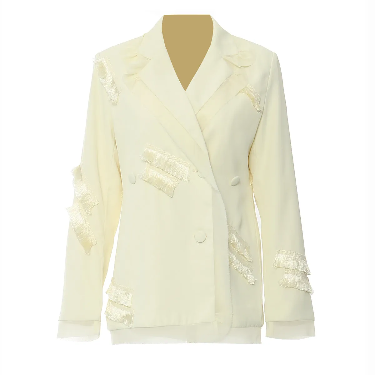 Autumn Fringe Tassel Piece Decoration Blazer