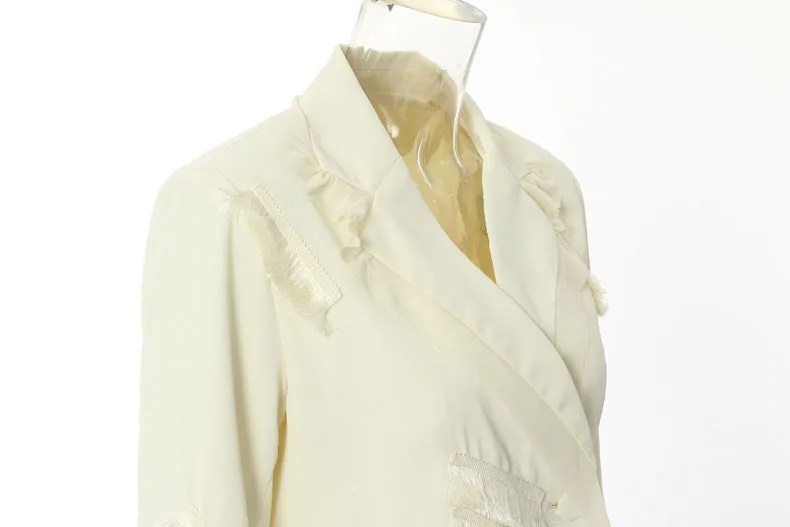 Autumn Fringe Tassel Piece Decoration Blazer