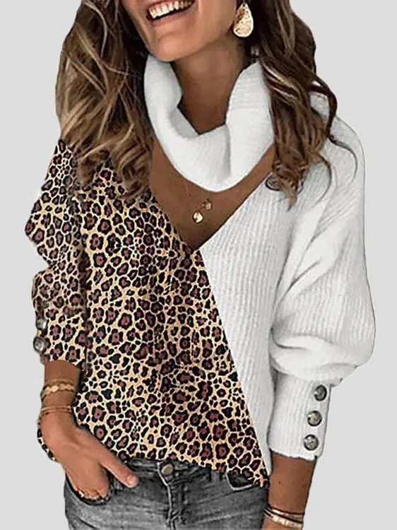 Autumn Winter Women's Knitted Pullover Sweater