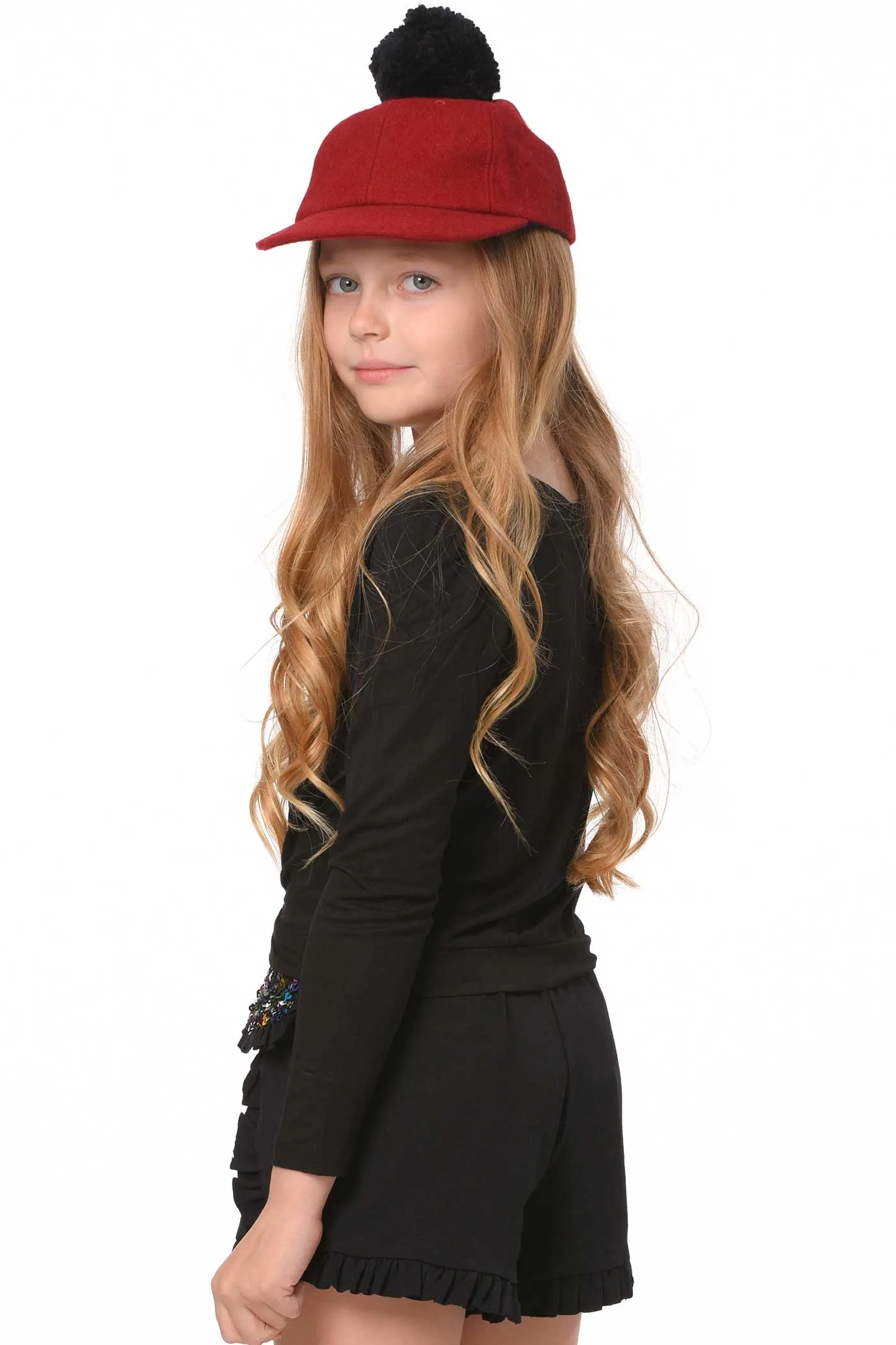 Big Girls Twisted Front Long Sleeve Top