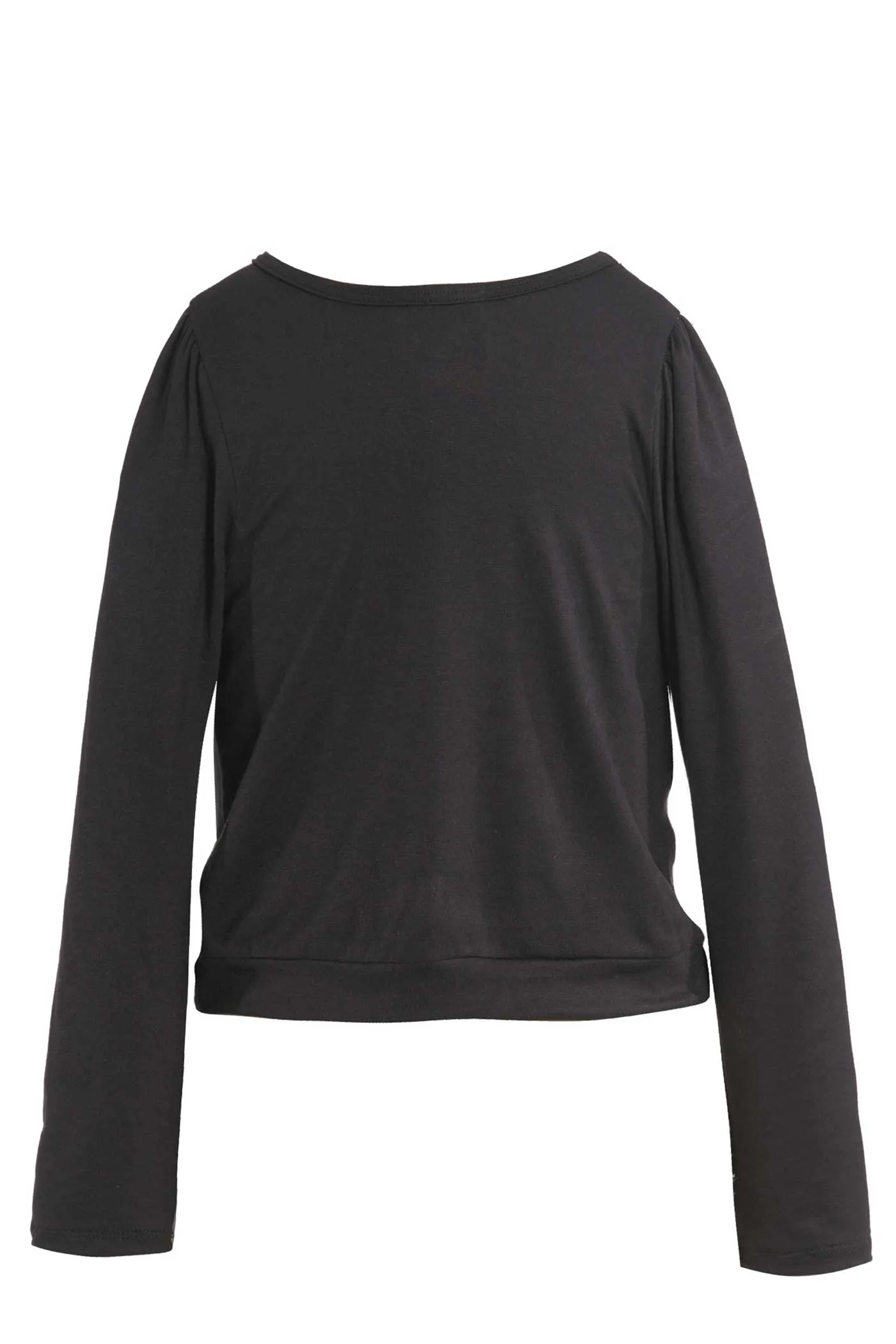Big Girls Twisted Front Long Sleeve Top