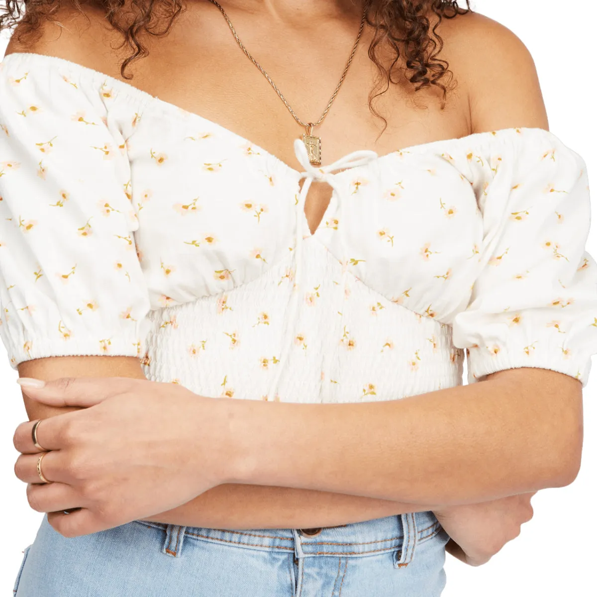 Billabong Women's Sweet Sunset Printed Knit Top