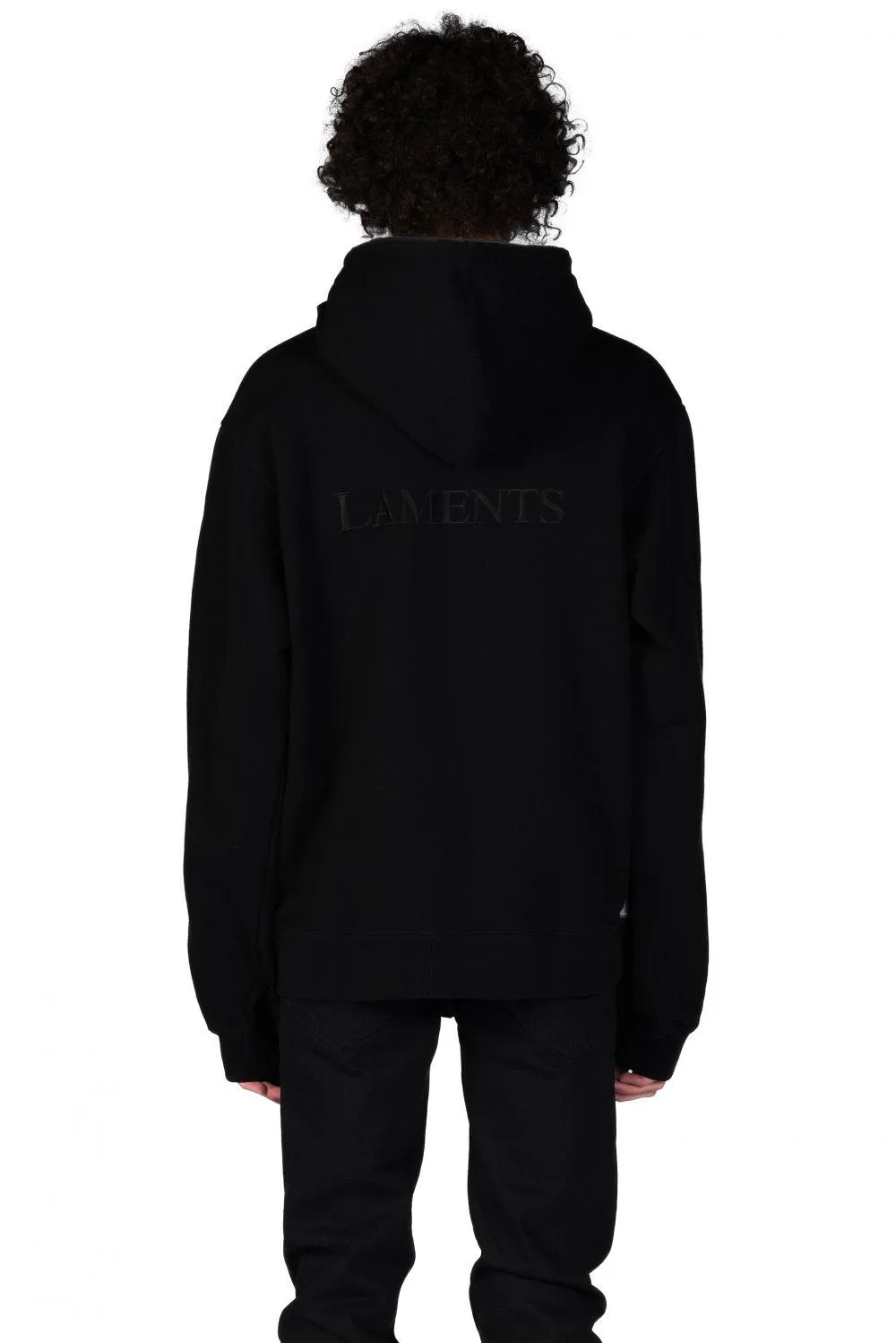 Black Akari Print Hoodie