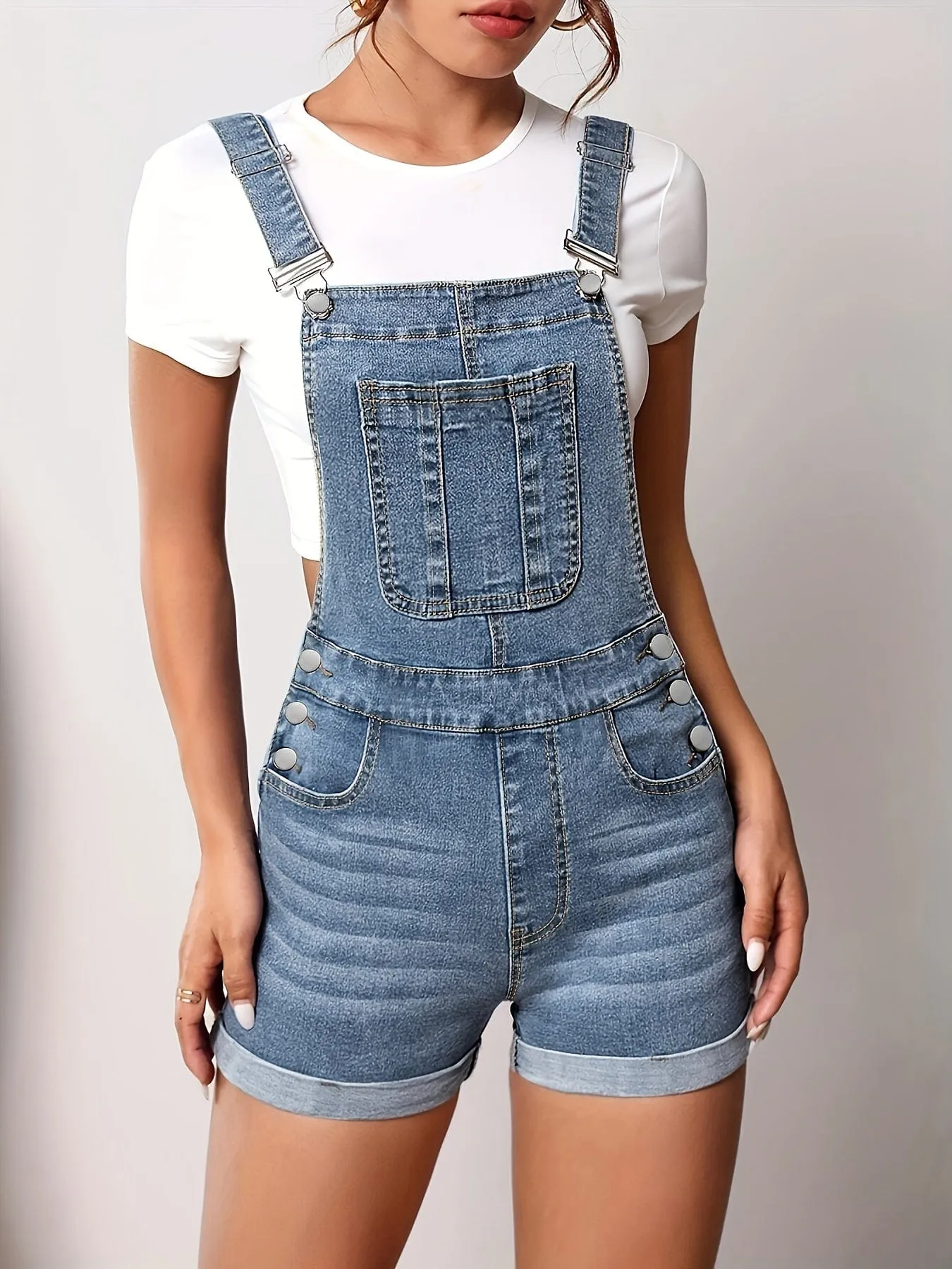 Black Denim Jumpsuit