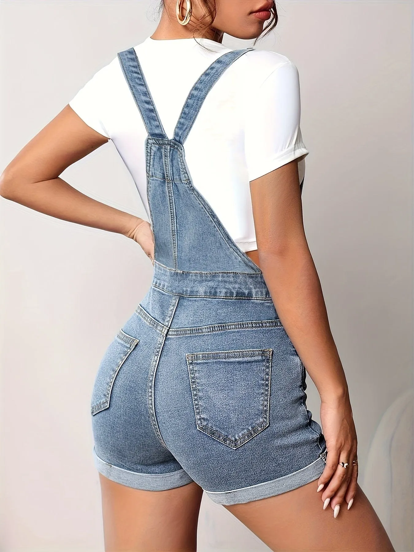 Black Denim Jumpsuit