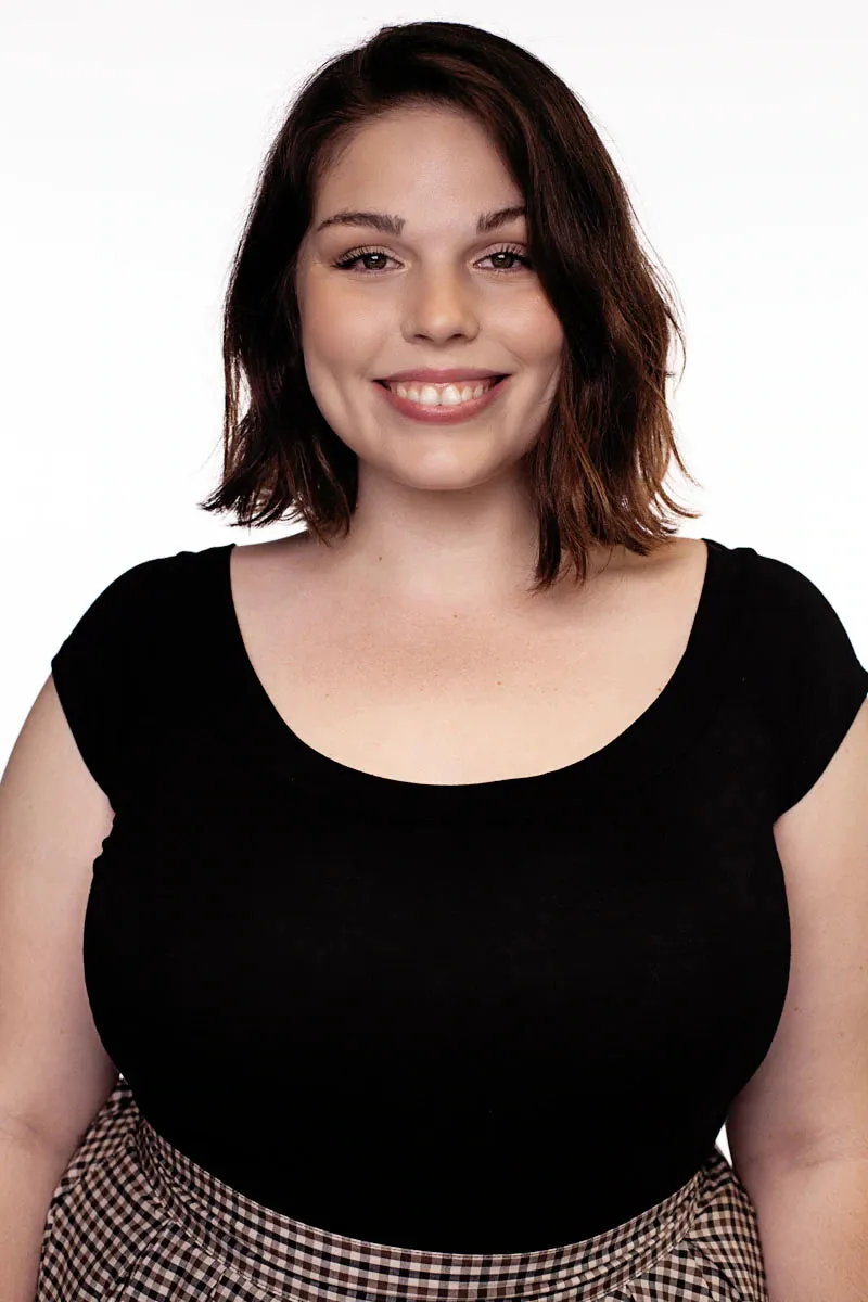Black Knit Top by Retrolicious