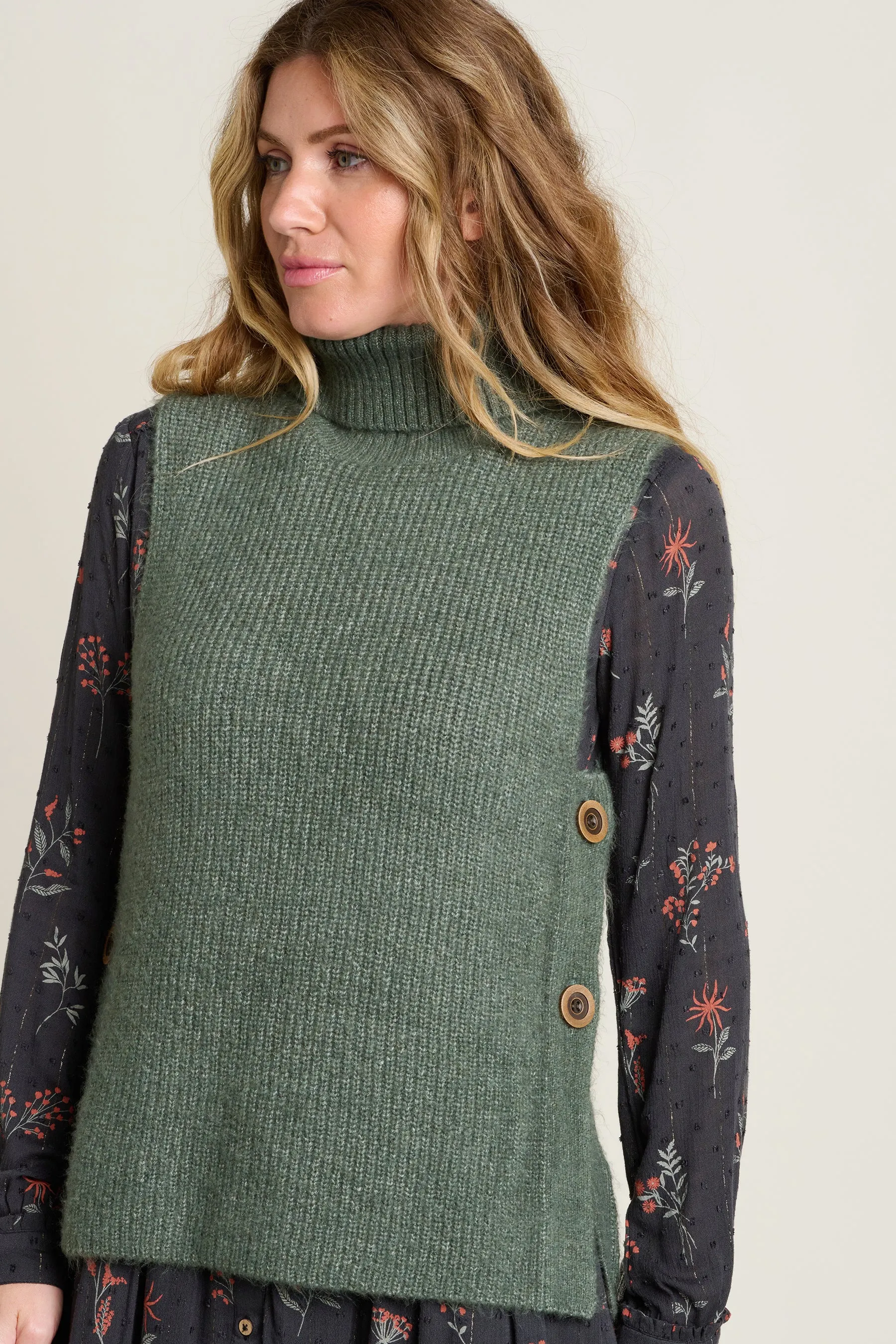 Brakeburn - Button Side Knitted Vest