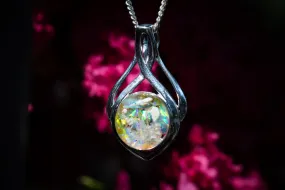 Celtic Drop Pendant with Cremation Ashes