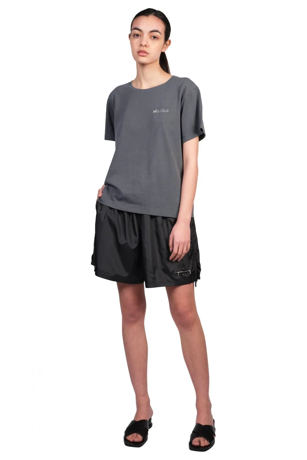 Charcoal Metallic Logo T-shirt