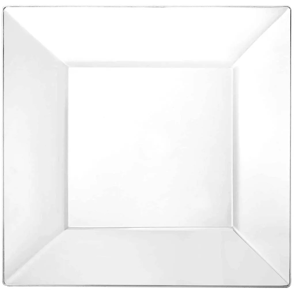 Clear Square Plate, 6.5in