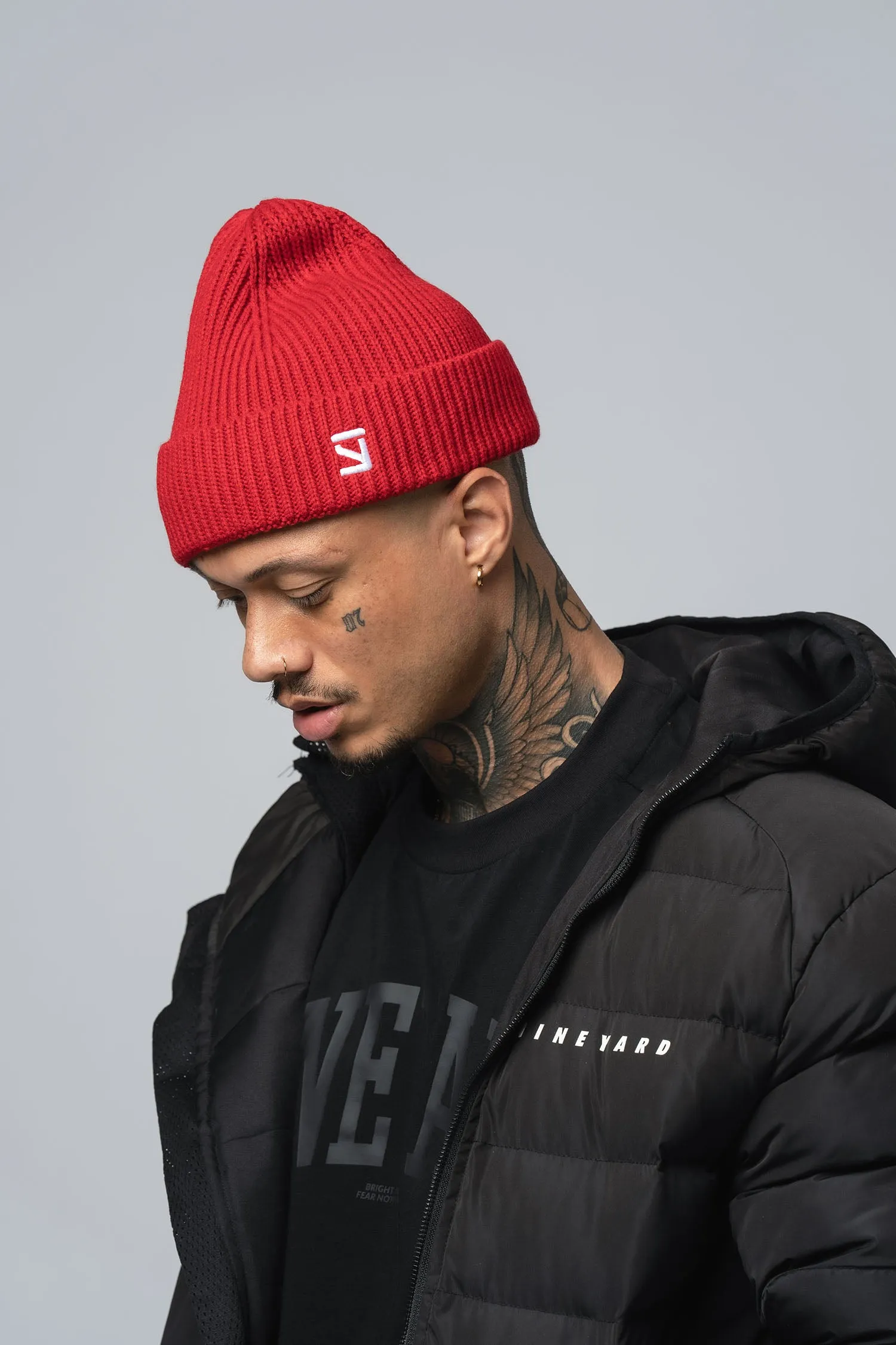 CORE. Knit Beanie "Red"