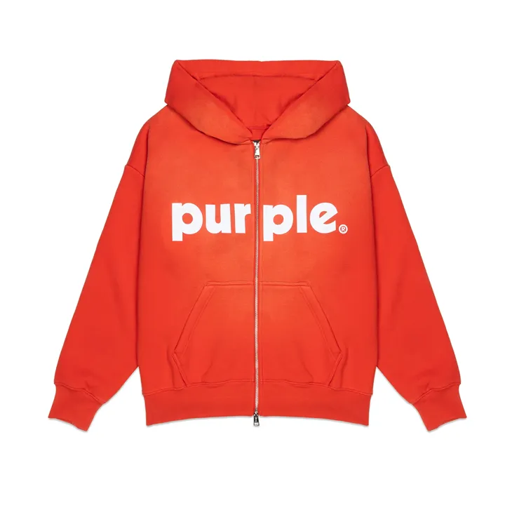 Core Red Lowercase Zip Hoody (Red) - PP460HFRL124