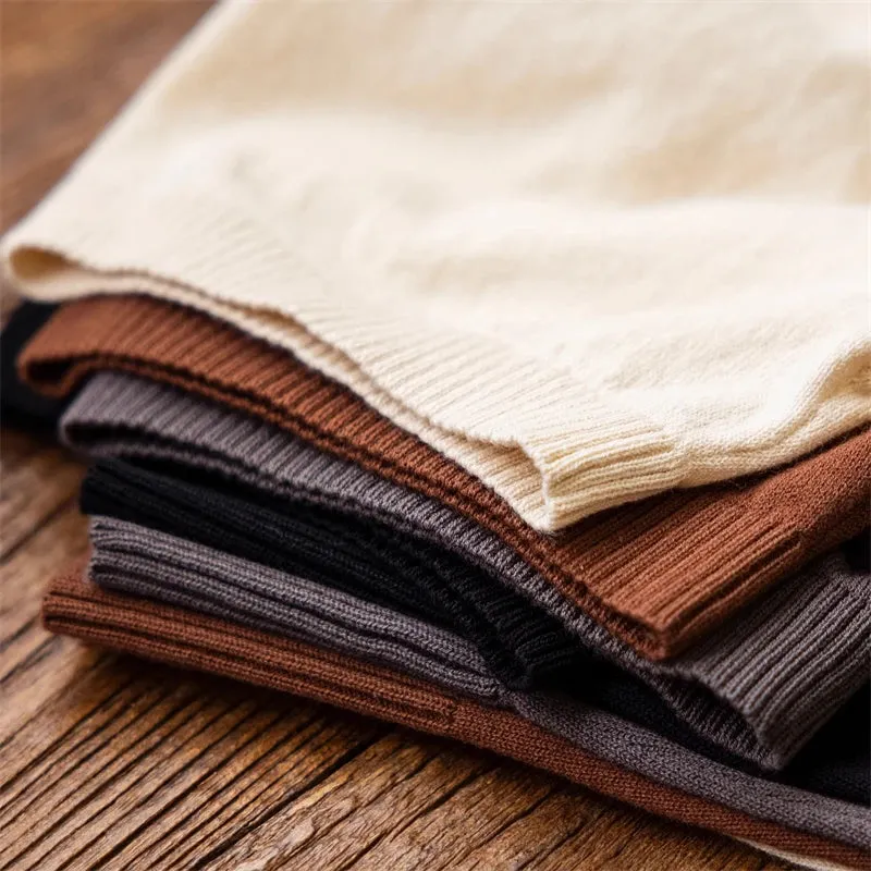 Crewneck Knit T-Shirt - 100% Cotton Men's Short-Sleeve Casual Pocket Tee
