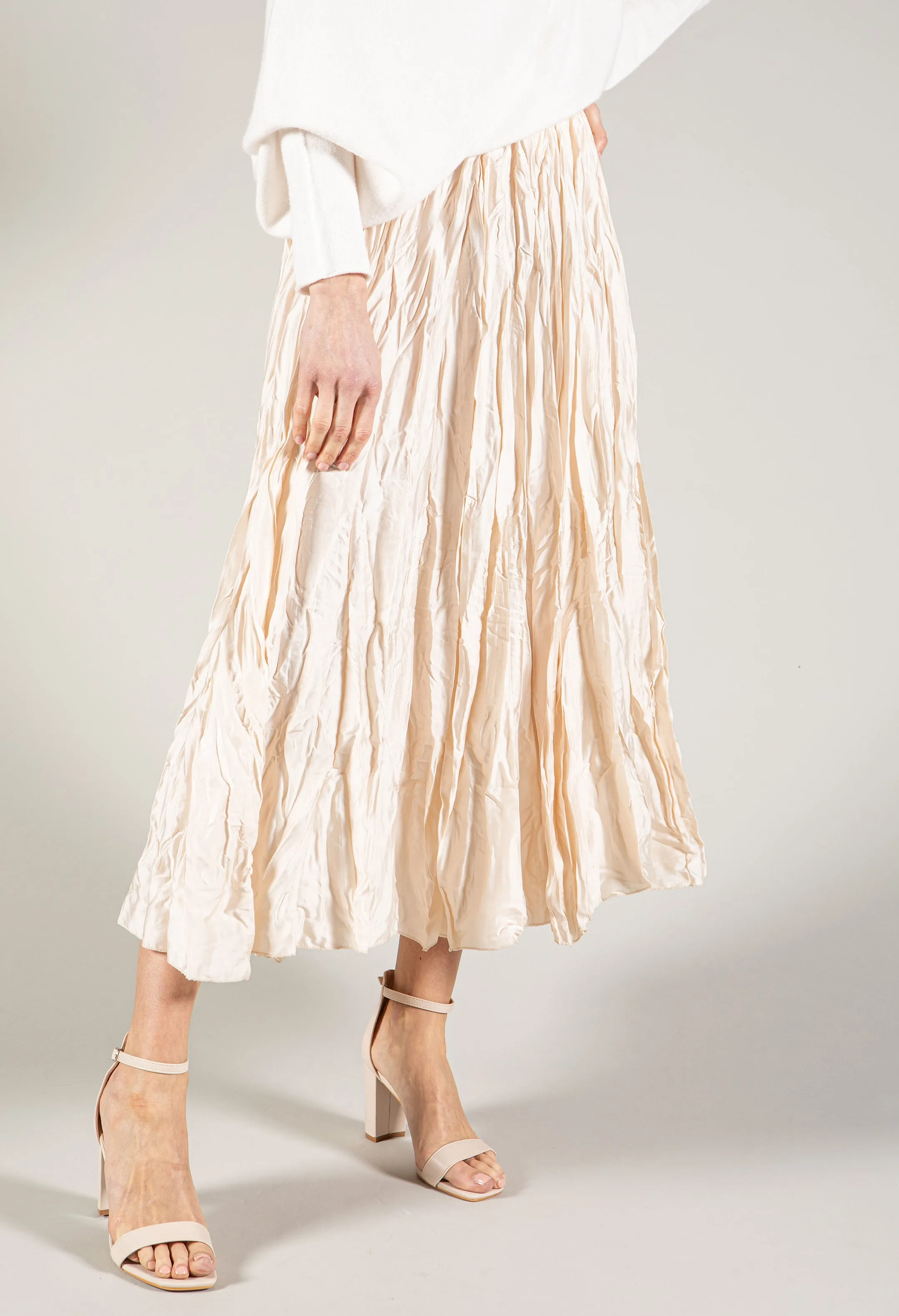 Crinkle Maxi Skirt