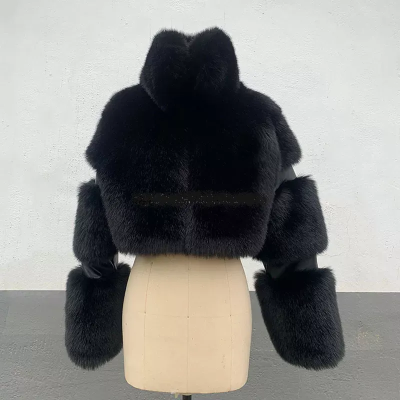 Crop Poodle Faux Fur Coat (Ready to Ship)