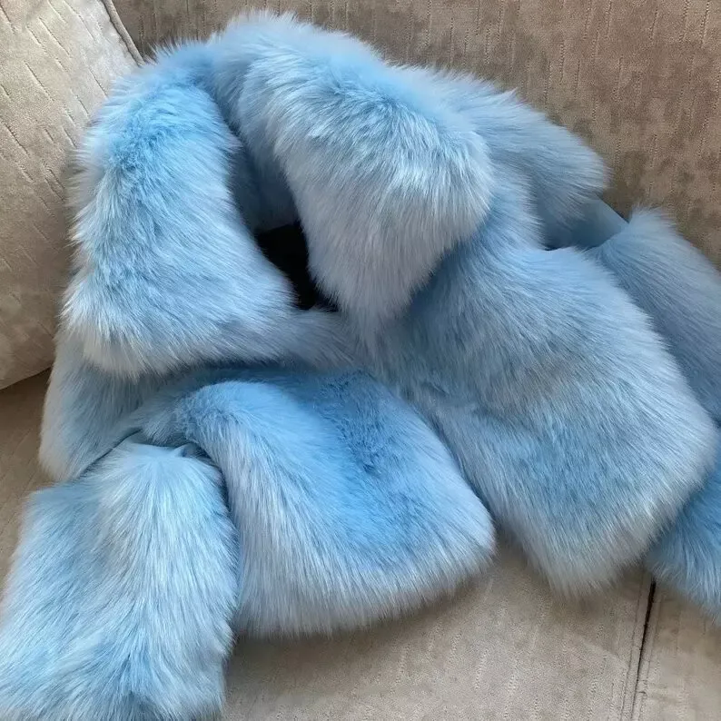 Crop Poodle Faux Fur Coat (Ready to Ship)