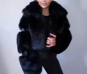 Crop Poodle Faux Fur Coat (Ready to Ship)
