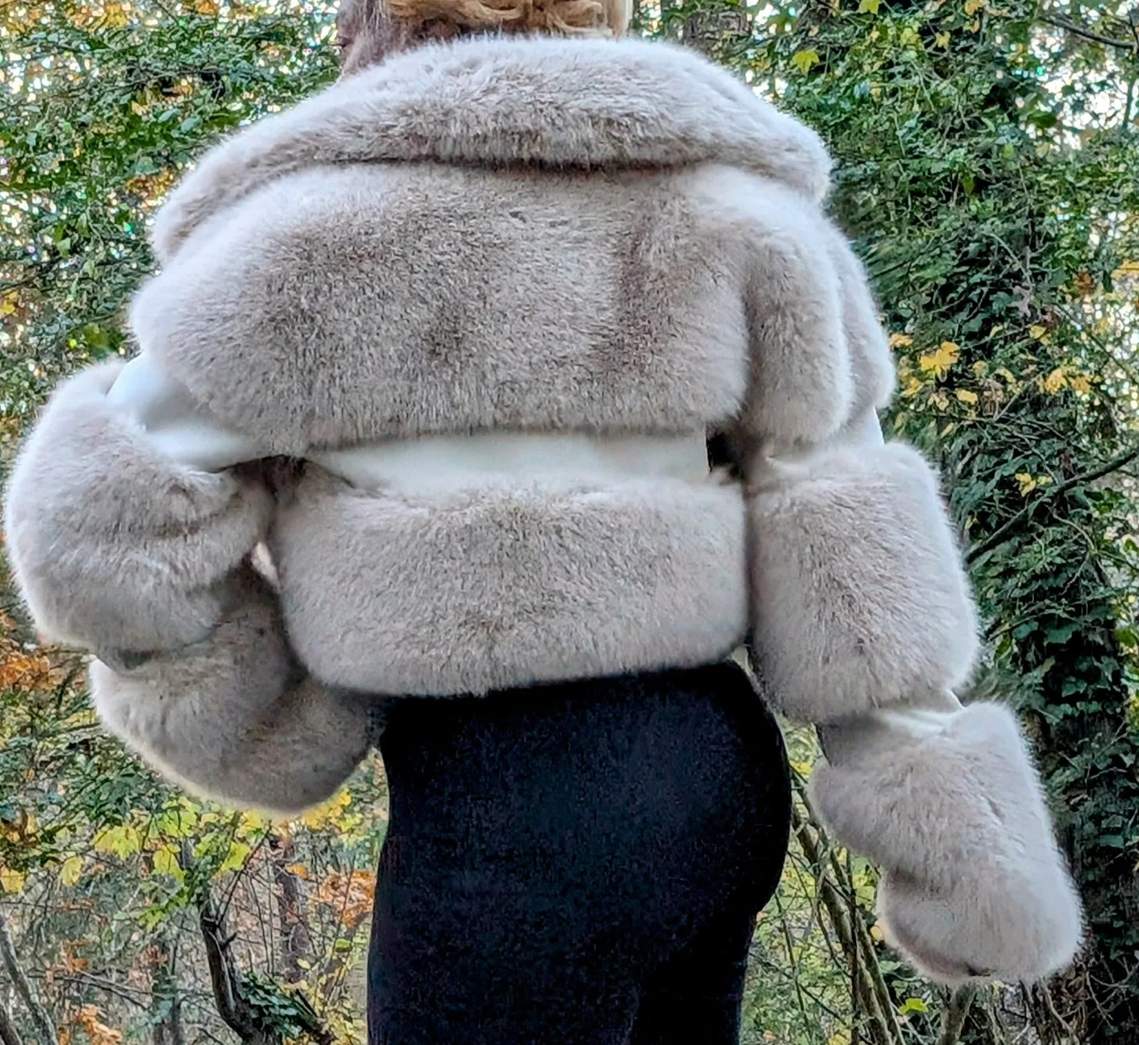 Crop Poodle Faux Fur Coat (Ready to Ship)