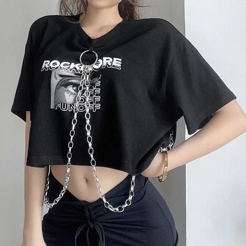 Crop top à chaine
