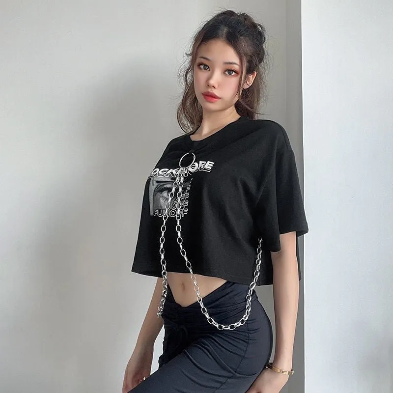 Crop top à chaine