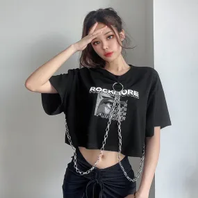 Crop top à chaine
