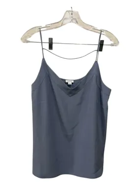 Cuyana Size L/XL Light Blue Silk V Neck Spaghetti Strap Maxi Skirt Skirt Set