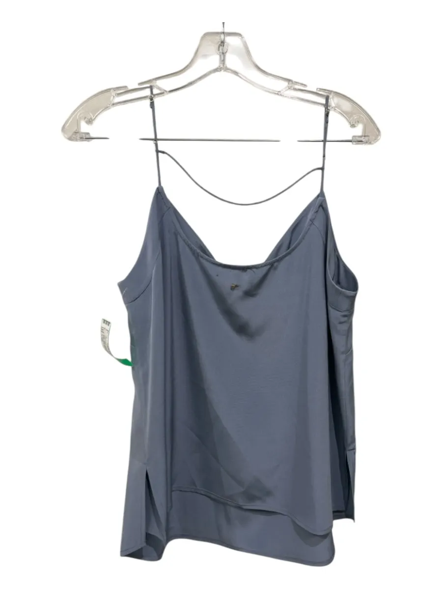 Cuyana Size L/XL Light Blue Silk V Neck Spaghetti Strap Maxi Skirt Skirt Set