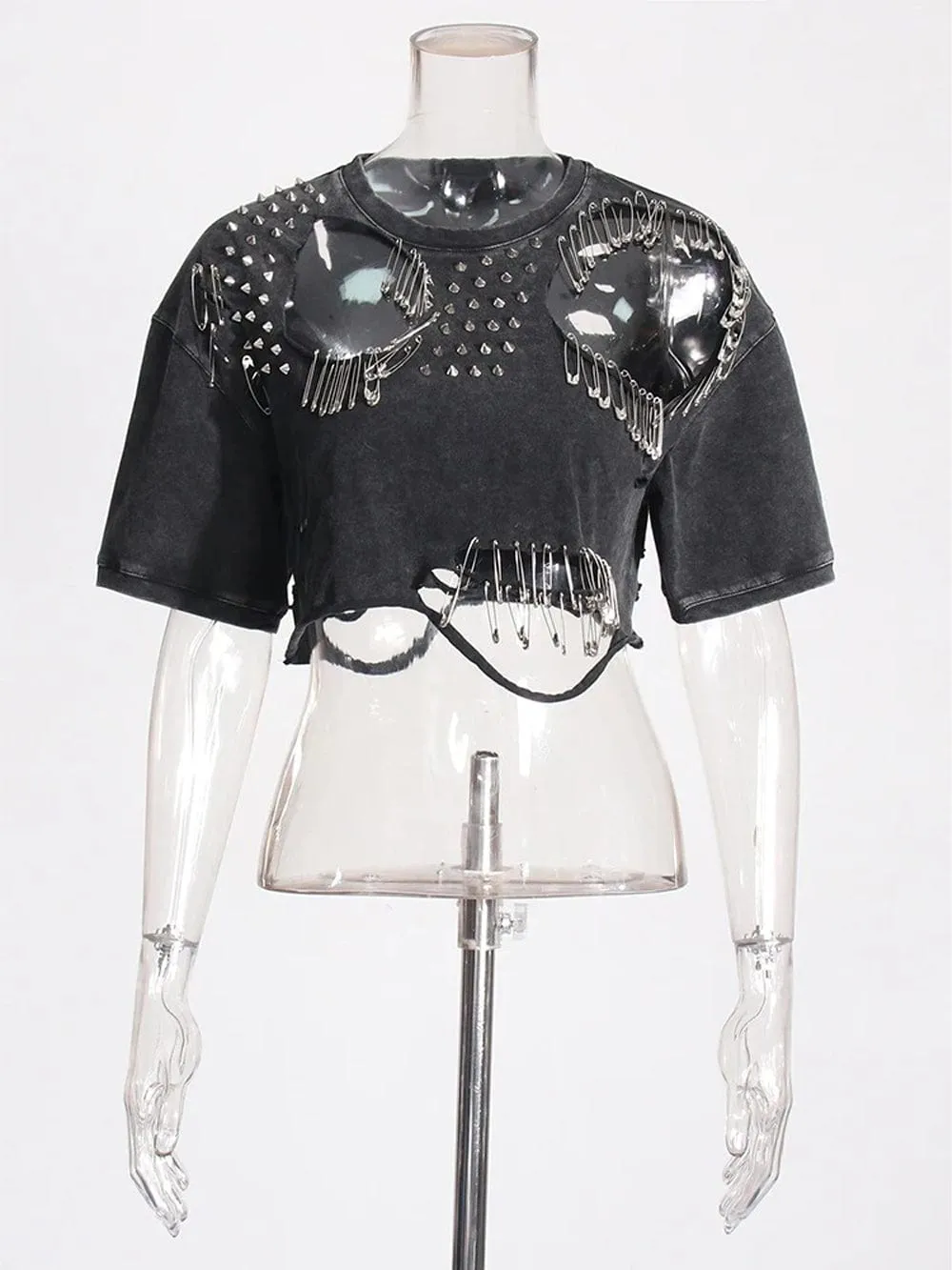 Dana Hollow Out Streetwear Crop Top