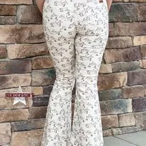 Desert Print Button Flare by Rock & Roll ~ Natural