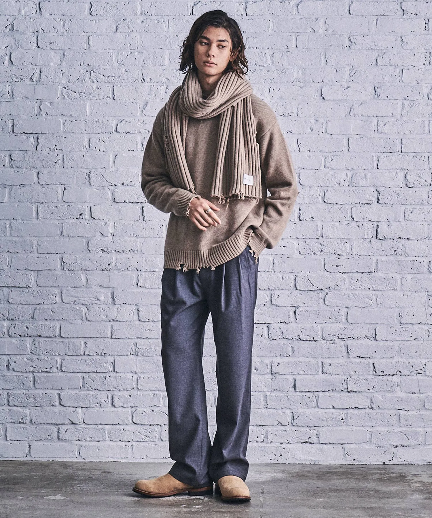 DESTROY KNIT SCARF