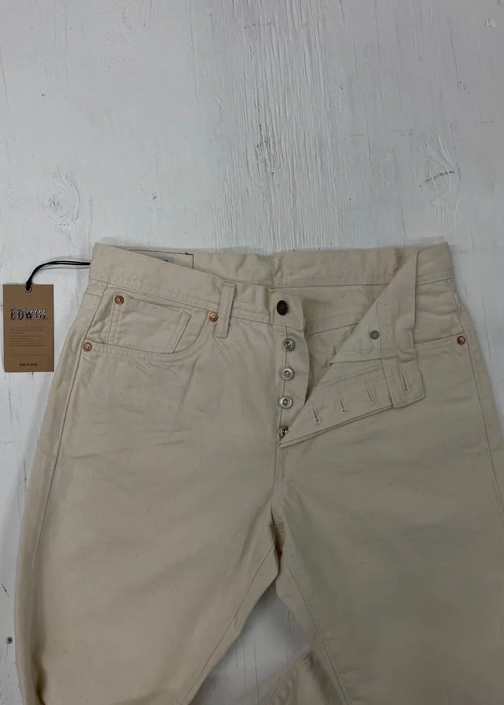 Edwin Tapered Ecru Red Selvedge Jeans