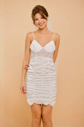 ELOWEN Lace Silk Slip