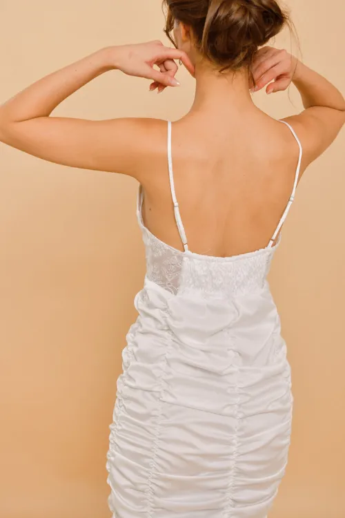 ELOWEN Lace Silk Slip