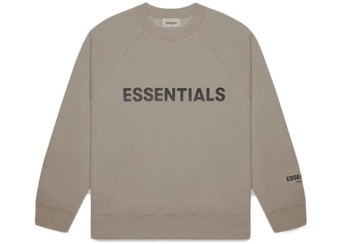 ESSENTIALS FOG 3D SILICON CREWNECK TAUPE