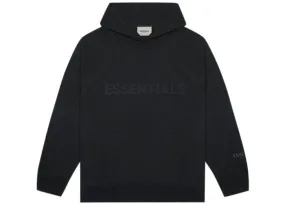 ESSENTIALS FOG 3D SILICON HOODIE BLACK